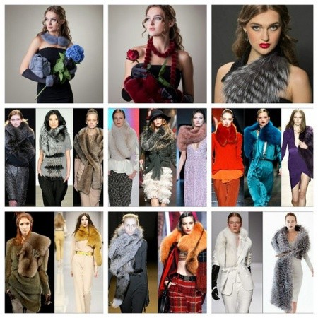 Яркие меховые аксессуары