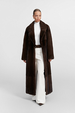 Длинная шуба из норки №639